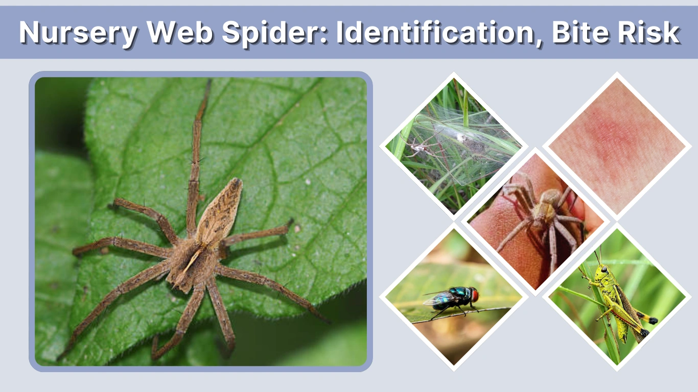 Nursery Web Spider Identification, Bite Risk & Safety Guide
