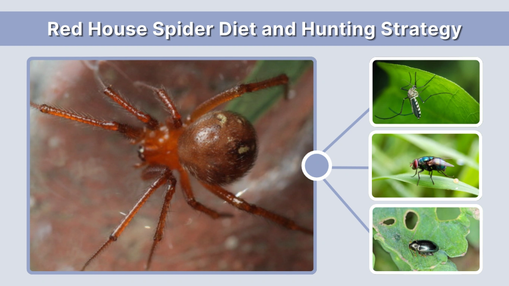 Red House Spider Diet and Hunting Strategy