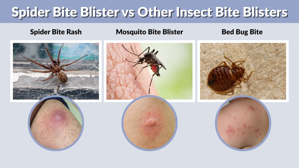 Spider Bite Blister vs Other Insect Bite Blisters