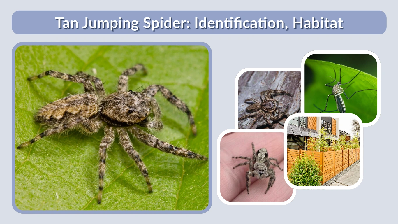 Tan Jumping Spider: Identification, Habitat, Behavior and Facts