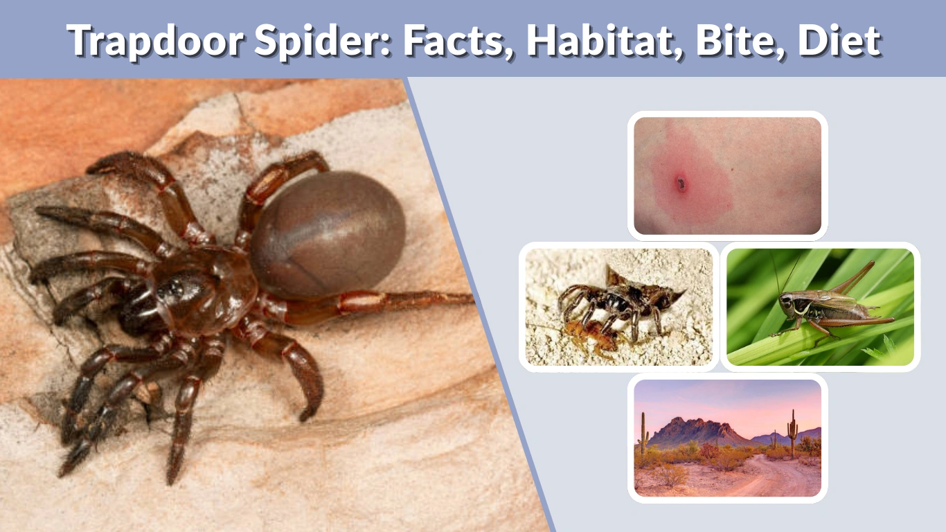 Trapdoor Spider Facts, Habitat, Bite, Diet & Burrow Secrets