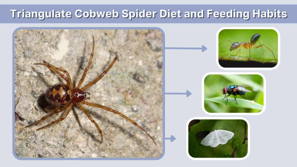 Triangulate Cobweb Spider Diet and Feeding Habits