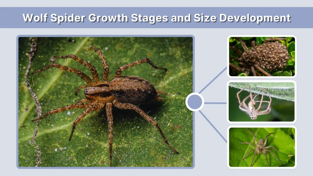 Wolf Spider Growth Stages and Size Development
