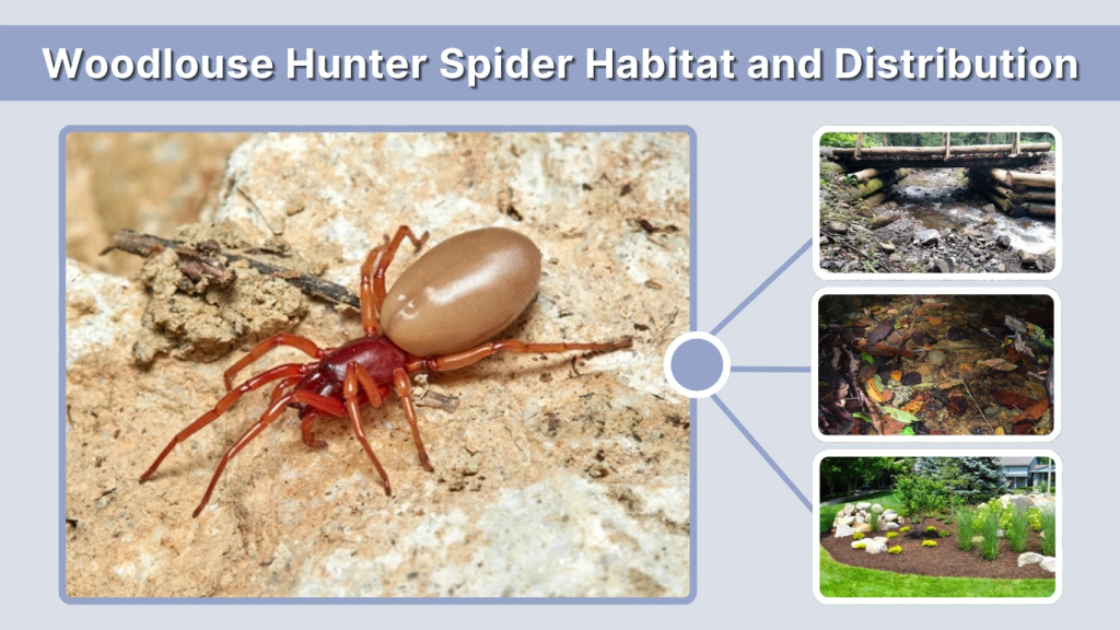 Woodlouse Hunter Spider Habitat and Distribution