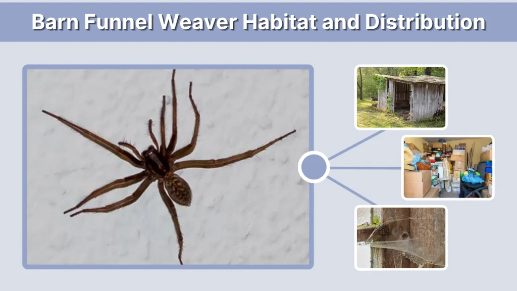 Barn Funnel Weaver Habitat and Distribution