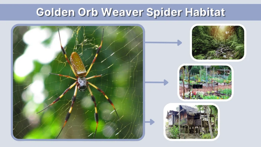 Golden Orb Weaver Spider Habitat