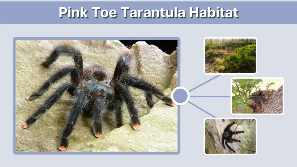 Pink Toe Tarantula Habitat