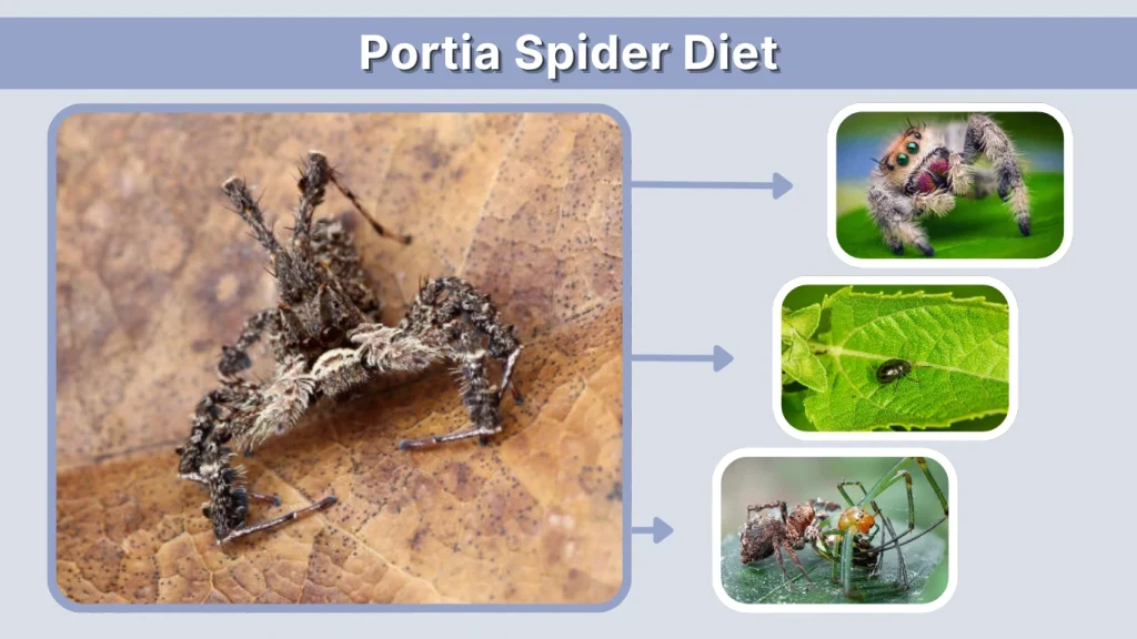 Portia Spider Diet