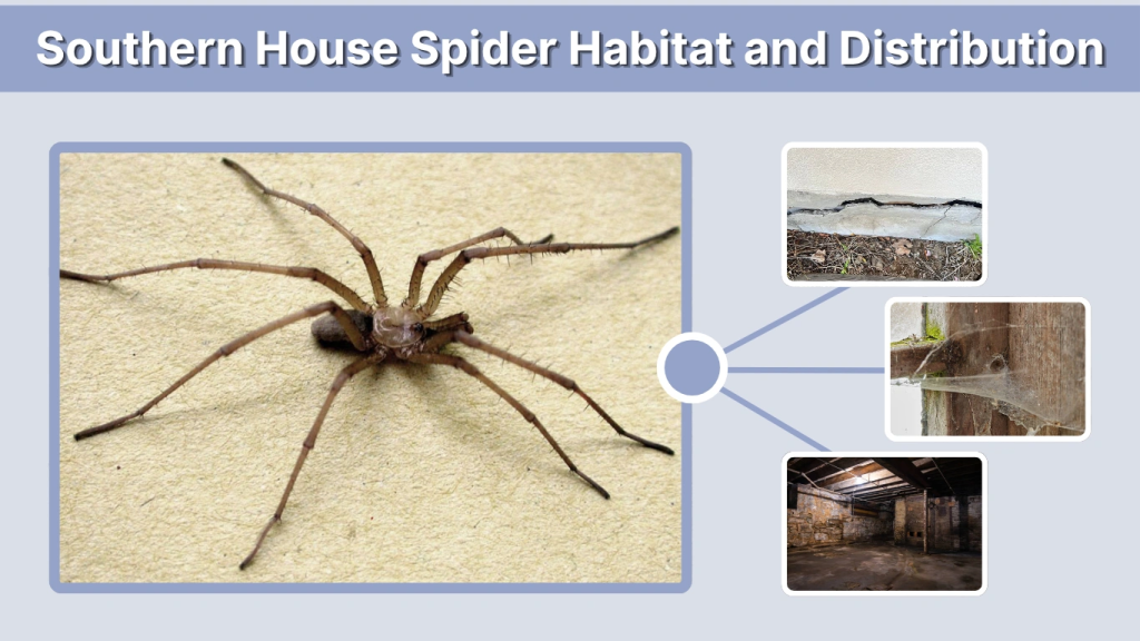 Southern House Spider Habitat and Distribution
