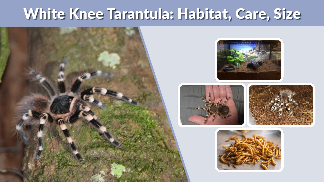White Knee Tarantula Habitat, Care, Size, and Temperament