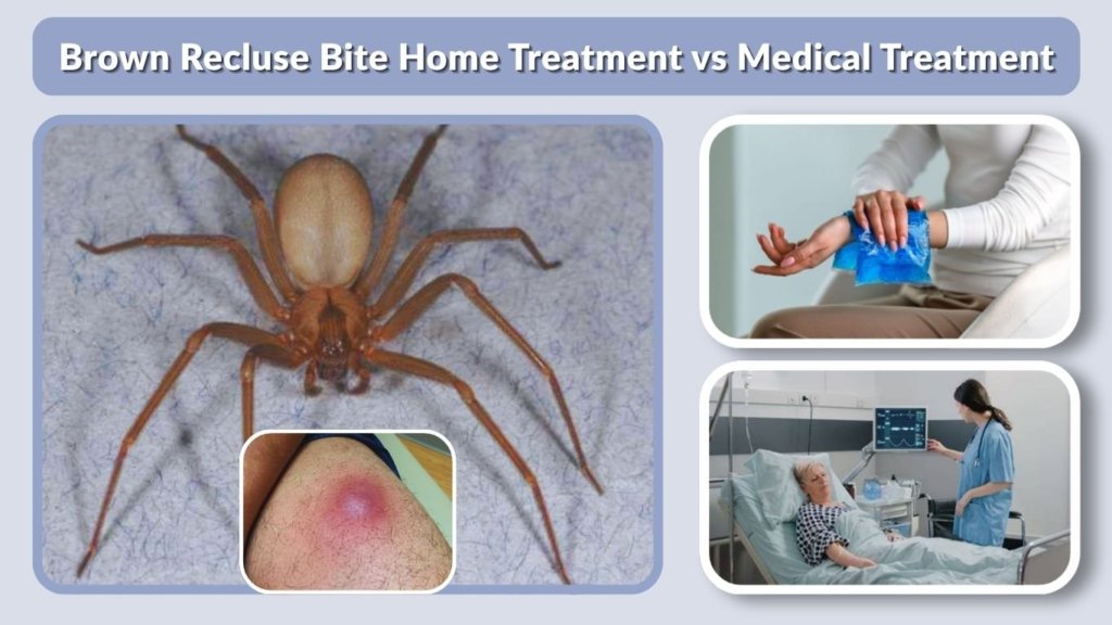 Brown Recluse Bite Home Treatment vs Medical Treatment