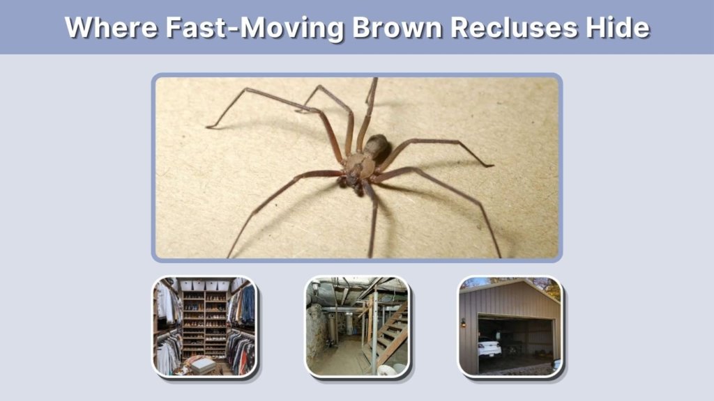 Where Fast-Moving Brown Recluses Hide