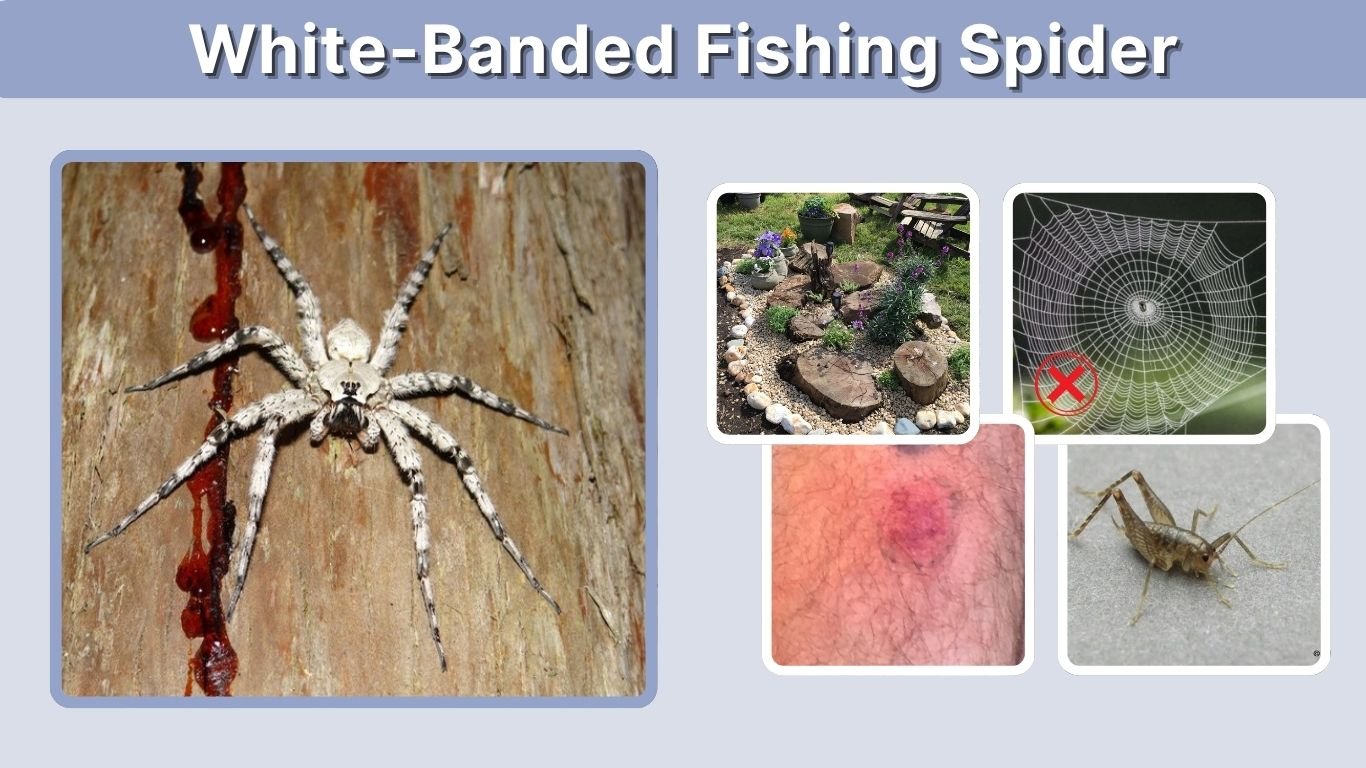 White-Banded Fishing Spider: Size, Bite, and Facts