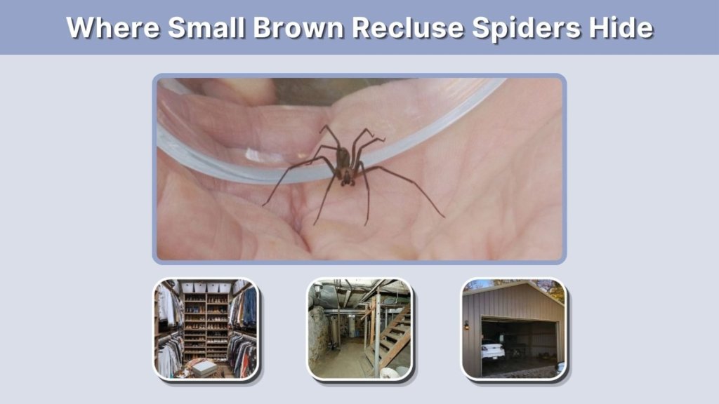 Where Small Brown Recluse Spiders Hide