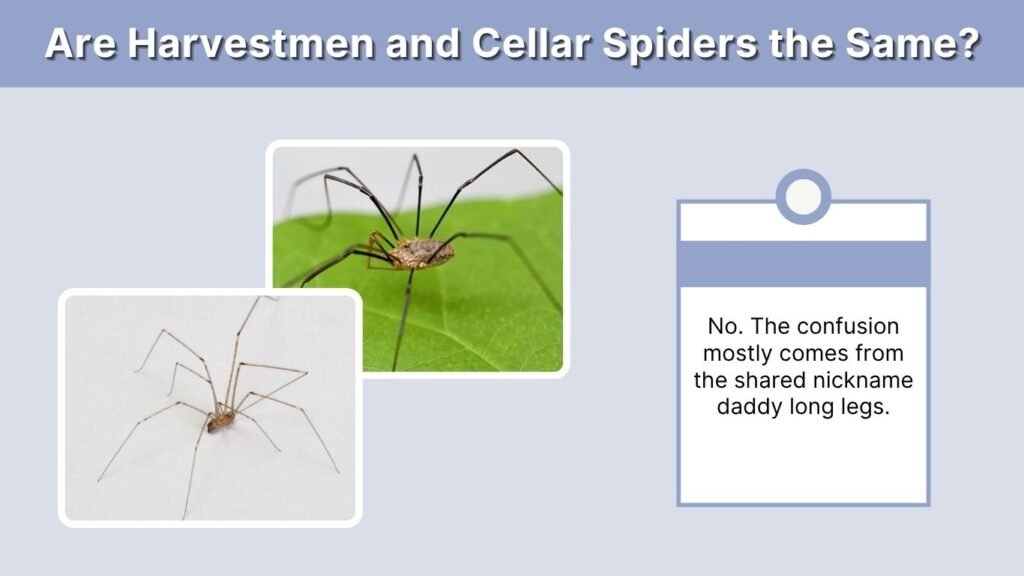 Are Harvestmen and Cellar Spiders the Same?