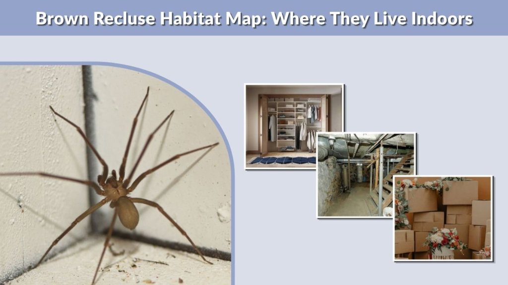Brown Recluse Habitat Map: Where They Live Indoors