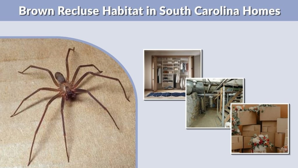 Brown Recluse Habitat in South Carolina Homes