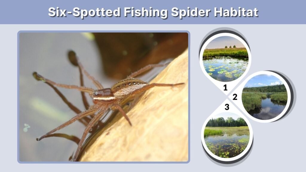 Six-Spotted Fishing Spider Habitat